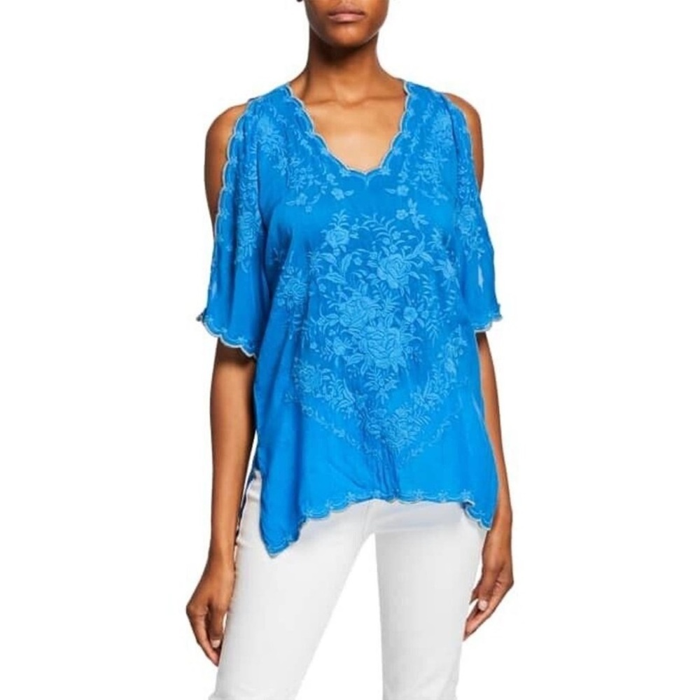 Johnny Was Kelly Cold Shoulder Top